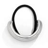 Metal Ponytail Holder Hair Cuff Punk Golden Silver Color Alloy Half Circle Elastic Hair Tie Metal Ring Hair Band Wrap Women Girls Hair Accessories