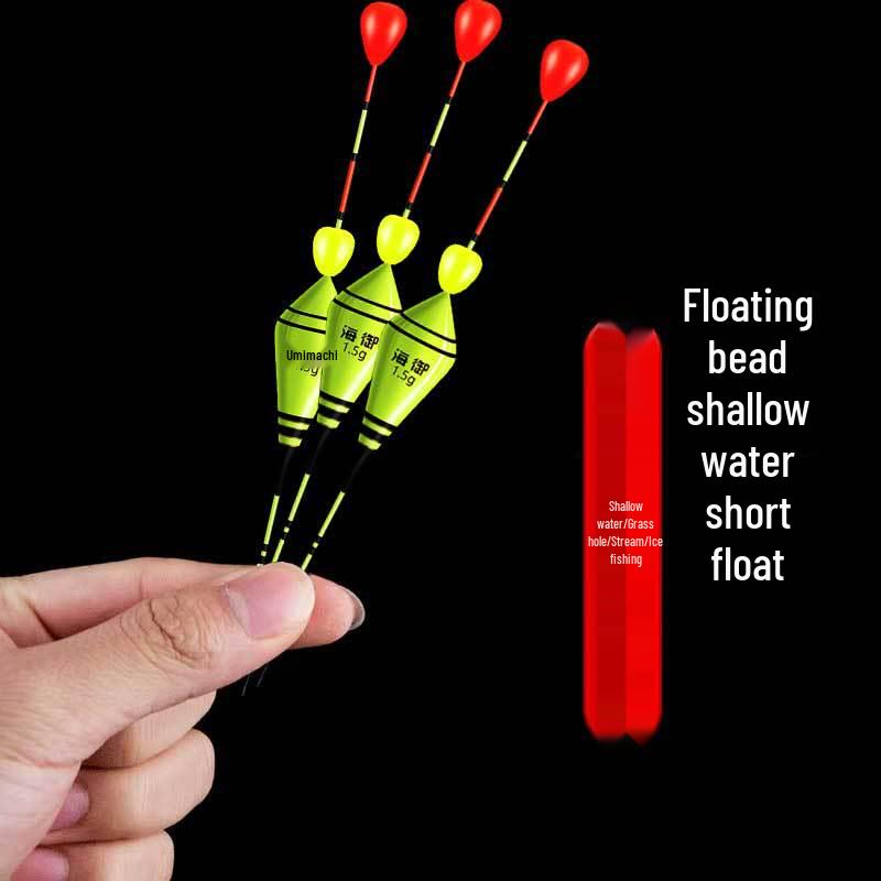 Ультракороткая трава Дыра Нано Поплавок для Карася с Утолщенным, Привлекающим Внимание Дизайном