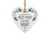 Mother's Day Wooden Heart-shaped Hanging Plaque, A Gift For Mom, Holiday Party Decoration Pendant