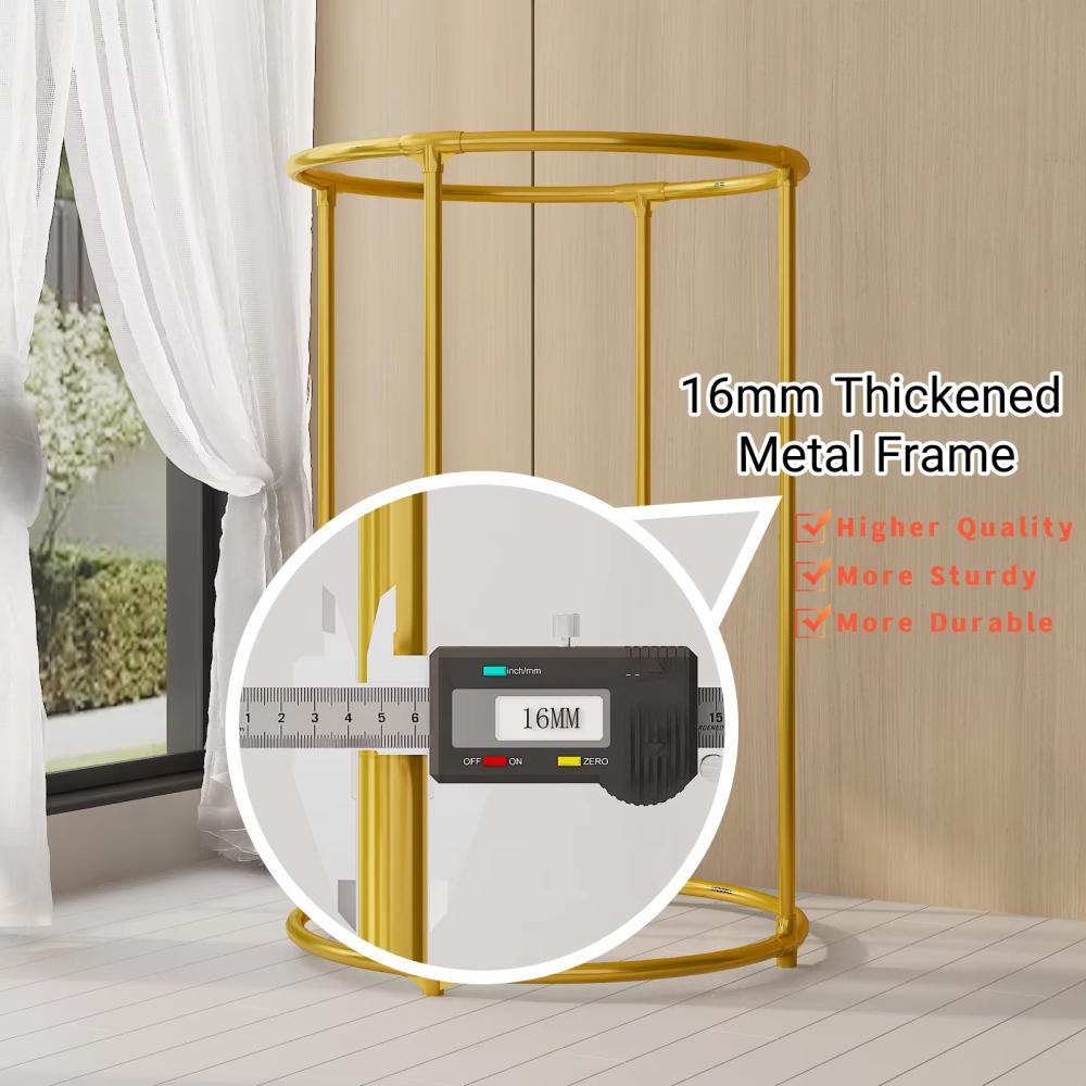 Витрина для одежды, вращающаяся на 360°, круглая сушилка с колесами для спальни, балкона, магазина одежды, комнаты для прямой трансляции