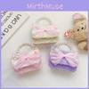 Childrens Modern Fashionable Single Shoulder Bag With Pearl Details And Design Bow