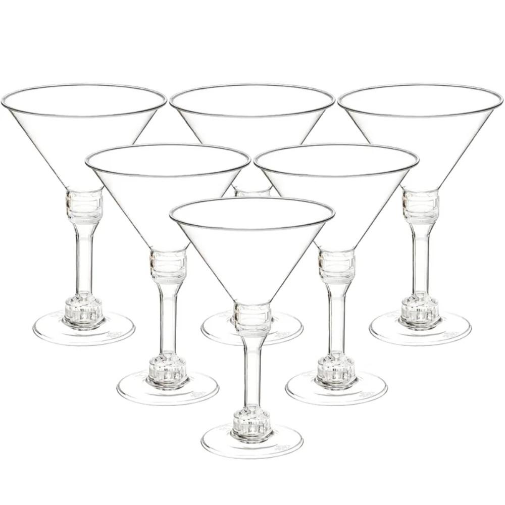 20 Pcs Clear Disposable Wine Glass Unbreakable Goblet Tumblers Plastic Margarita Glasses Champagne