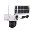 4G 2K Solar Security Cameras Wireless 360 Degrees  View Full Color Outdoor Dual Lens PTZ Outside Cameras