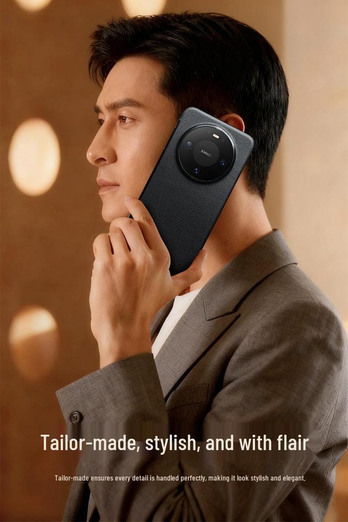 Магнитный кожаный флип-кейс Huawei Mate 80 Pro Max со Smart Sleep RS Защитой