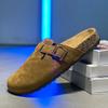 LATV Модные мужские туфли-сабо, классические дорожные туфли из пробки с поддержкой свода стопы, пляжные сандалии, замшевые тапочки из пробки для женщин