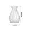Gradient Glass Vase with Geometric Faceted Design Flower Vase for Wedding Centerpiece Arrangements Home Office Decor Floreros