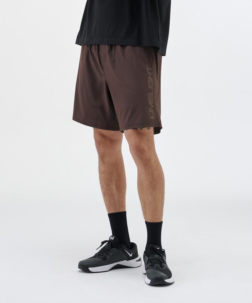 LIMELIGHT APPAREL Спортивные Шорты с Подкладкой Limelight с Большим Логотипом (Коричневый/Коричневый)
