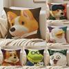 Cartoon Character P-Party Animals Pillow Case Anti-dustmite Pillowcase Invisible Zipper Silky Short Plush Sofa Cushion Cover