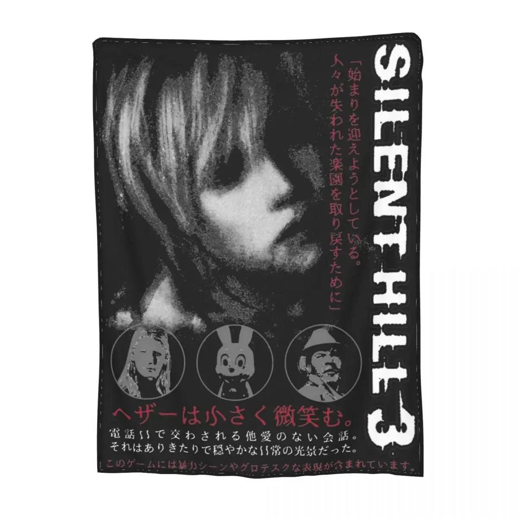 Heather Silent Hill 3 Merch Blanket Velvet Bedding Horror Game Throw Blankets Relax Super Soft for Office Rug Piece