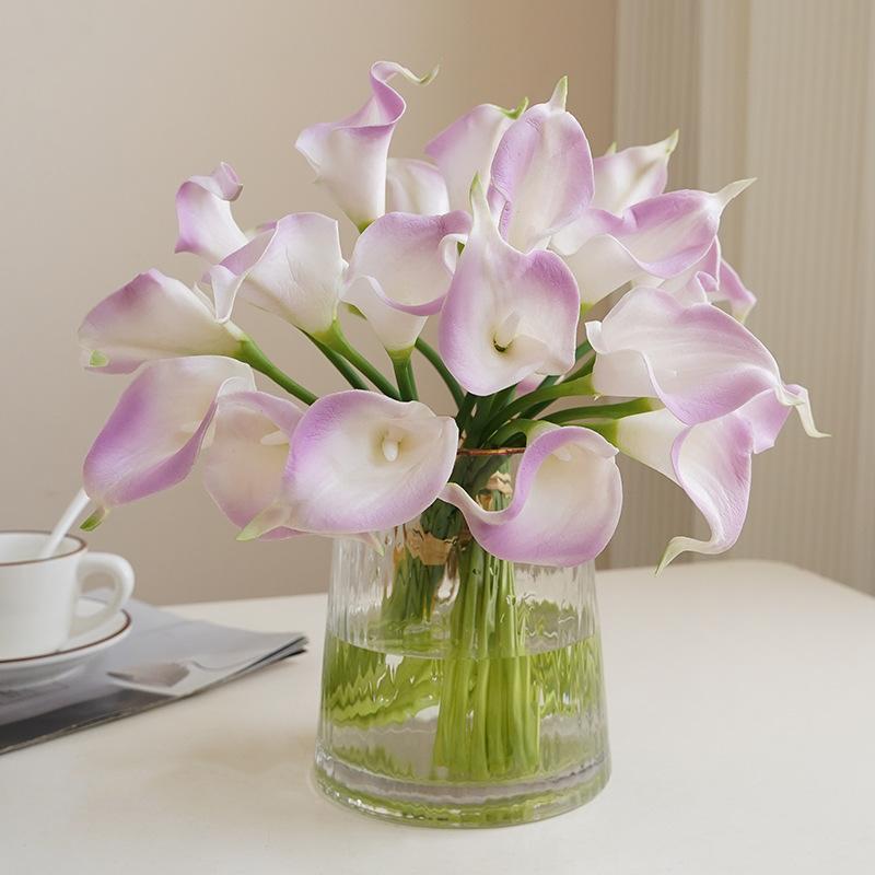 1 шт./пакет, украшение для дома, высококачественная имитация мини-каллы, поддельные цветы для праздничного торжества, свадебный букет