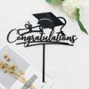 Multi-Styles Congrats Cake Topper Bachelor Cap Graduate Birthday Cake Decoration  Student