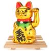 1 шт. Классическая золотая манящая машущая счастливая фигурка кошки с движущейся рукой, китайское богатство, удача, фэн-шуй, домашний декор отеля, ремесло