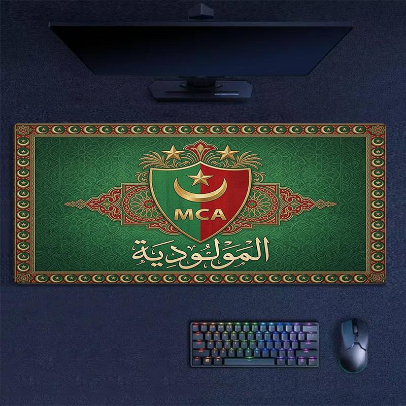 MCA MOULOUDIA LOGO Color Mouse Pad Large Gaming Table Cushion Non-slip Laptop Tablet Big Mousepad XXL Mat Mini PC Playmat With Lock edge