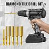 Набор алмазных сверл для плитки с охлаждающим воском для сверления керном, для мрамора, гранита, стекла, бетона, противоскользящий шестигранный хвостовик, инструмент для сверления плитки