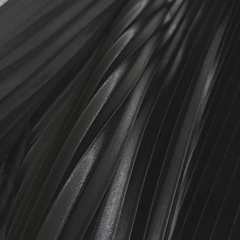 100x150 см плиссированная атласная ткань для рукоделия платье юбка костюм одежда ткань для шитья своими руками мягкая глянцевая гладкая однотонная