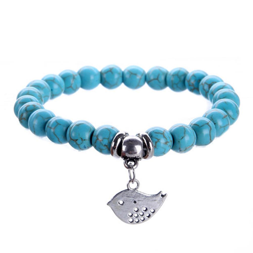 Women Chic Elastic Bracelet Simple Beaded Bracelet