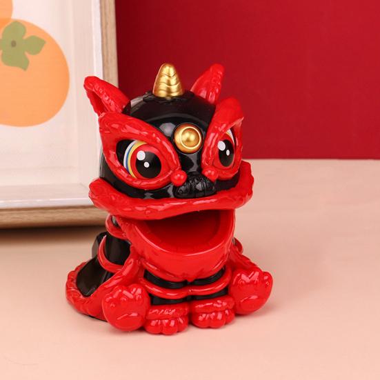 Солнечный лев украшения для приборной панели автомобиля в китайском стиле Lucky Lion Dance Model Solar