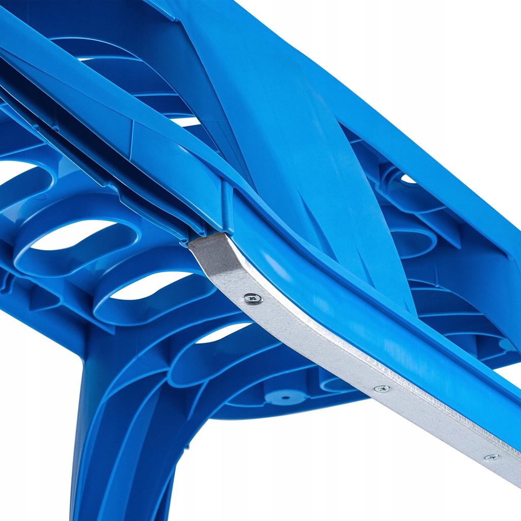 KADAX Plastic Sleds For Children Downhill Slide With Handle and String Strong Blue