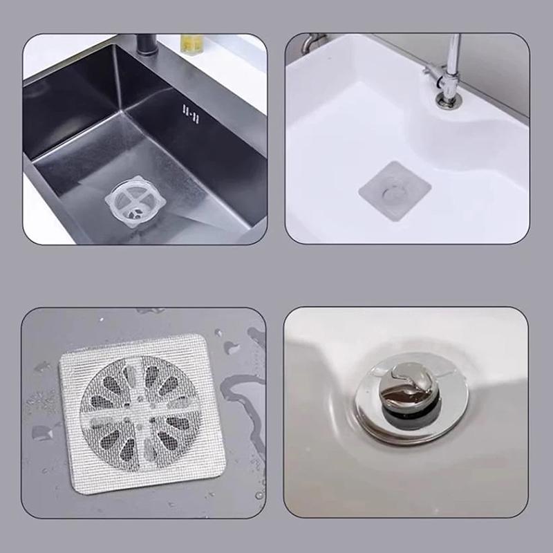 10/50 шт. антиблокировочный фильтр-сетка для улавливания волос сливной фильтр для кухни и ванной комнаты одноразовая наклейка для слива в полу пылезащитная профилактика