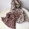 Spring  New Cotton Double Sided Scarf Korean Version Sunscreen Shawl Flower Printed Neck Scarves