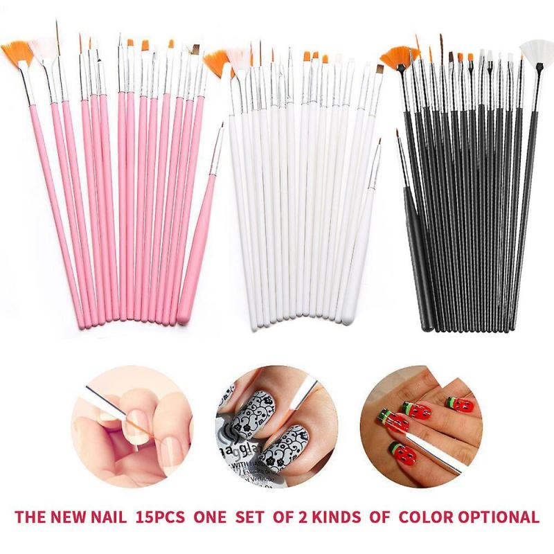 Dww-29 pices Noir Pinceau Ongle Nail Art, Brosse Pinceau Ongle Decor Liner Acrylique Manucure pinceaux, Dessin Stylo Ensemble Outil Ongles, Ensemble