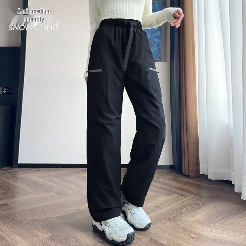 Женские брюки в стиле рабочей одежды с пухом белой утки