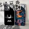 Julien Mari Jul Новый высококачественный чехол для телефона для Iphone 17 Air 16 15 14 12 11 13 Pro Max Mini Se Стеклянная крышка Puls