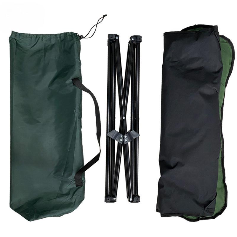 Портативная складная лежанка для собаки - со съемным матрасом и сумкой для хранения - Прочная лежанка для питомца для путешествий на открытом воздухе и кемпинга