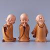 Small Cute Buddha Statue Monk Chinese Style Resin Handicrafts Figurine Ornament Home DecorZA