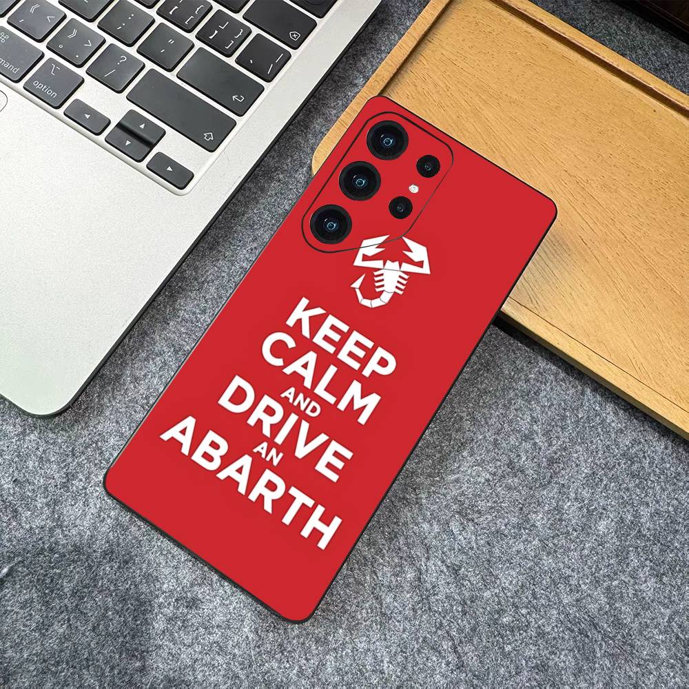 Италия Известный Автомобиль A-ABARTH Логотип Чехол для Телефона Для Samsung S 24 Fe 25 Ultra Plus 20 Lite 21 30 22 23 24 22 Ultra 5G Fundas
