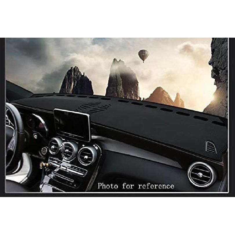 1pcs Non-Slip Leather Dash Covers Dashboard Cover Dash Mat Dashboard Mat Dash Carpet Black compatible with Lexus LS 600 / LS 460 2013-2019 2020 2021