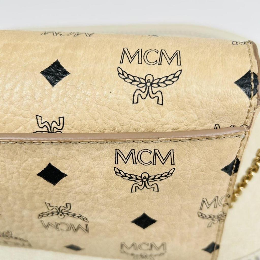 [Pre-Owned] Millie Visetos Monogram Envelope Bag Chain Bag Leather Crossbody Bag Small - Very Good #3A2DX9