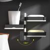 2/3/4Pcs Wall Mounted Bathroom Soap Dish with Suction Cup 2/3/4 Layers Soap Bar Holder Punch-Free Installation Rotatable Soap Draining Holder Kitchen