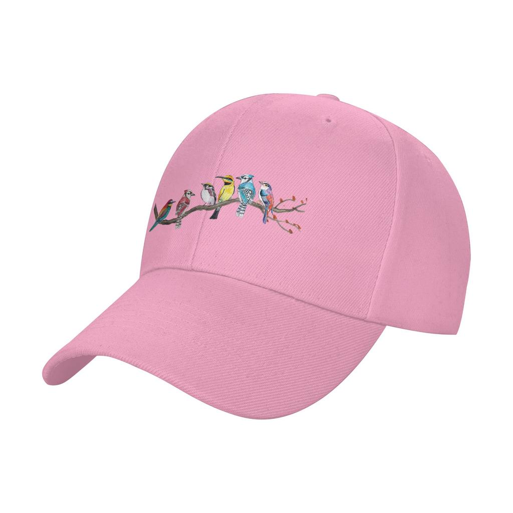 Birds On A Branch Birding Bird Watching Bird Watcher Baseball Cap Print Trucker Hat Summer Unisex Unisex Skate Snapback Cap
