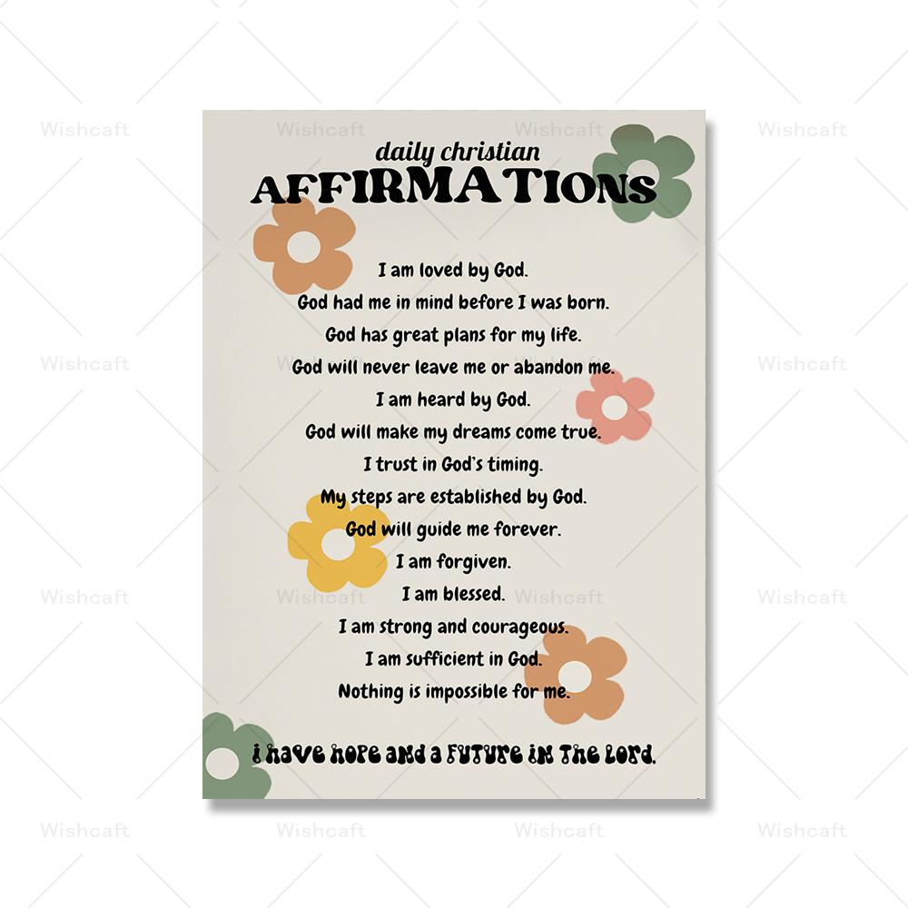 Христианская цитата настенное искусство ретро цветочный принт розовый вдохновляющая эстетическая бабочка холст картина детская комната домашний декор картинки