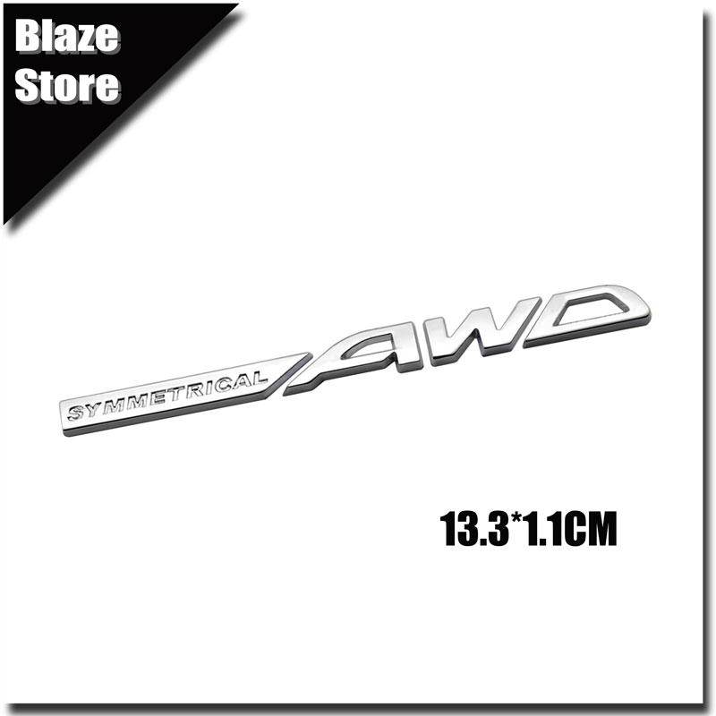 3D Металлическая Симметричная Эмблема AWD На Крышку Багажника Автомобиля Автомобильная Наклейка Для BRZ XV Outback Forester Asahi Panther WRX Impreza