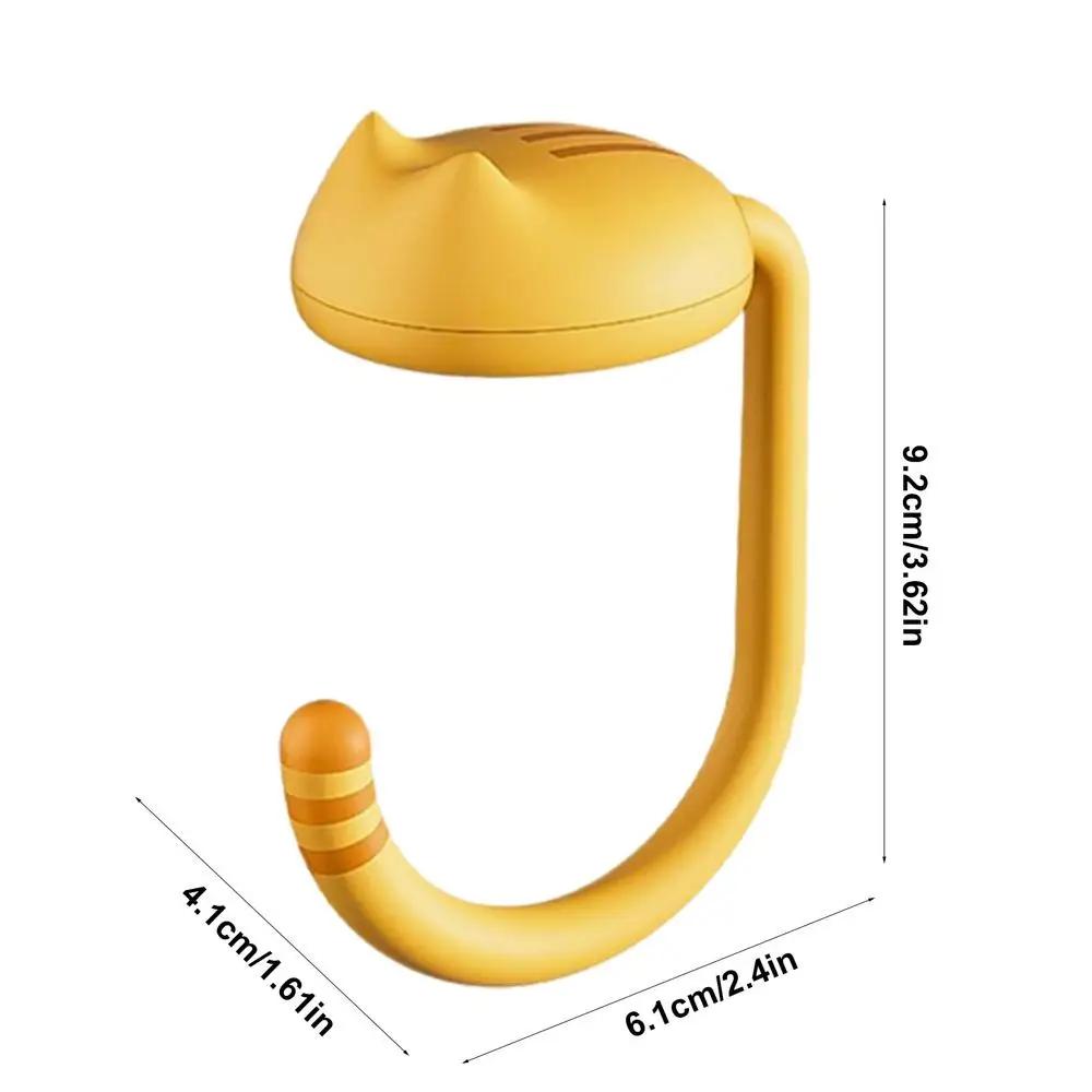 Cat Bag Hook Student Desk Hook Dormitory Artifact Punching-free Portable Hook Desk Side Hook Hooks for Hanging