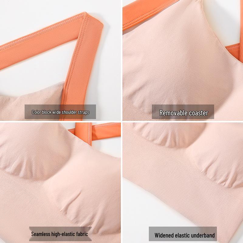 Женский спортивный бюстгальтер с высокой степенью поддержки и защитой от ударов - Предотвращающий провисание, с красивой спиной, бесшовный жилет для йоги