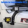Dual Color Auxiliary Flood Lights with Bracket for 2018+ Wrangler JL JLU - White/Yellow