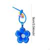 Floral Pendant Keychain Sleek Key Organizer Adorable Purse Accessory