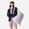 Li Ning Sports Lifestyle Series Fashion Minimalist Logo Print Zipper Backpack Unisex Backpack Cloud-Purple ABSV013-5