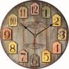 Creative Wooden Wall Clock 30 Cm MDF Wall Clock Mute Quartz Clock Living Room Wall Clock