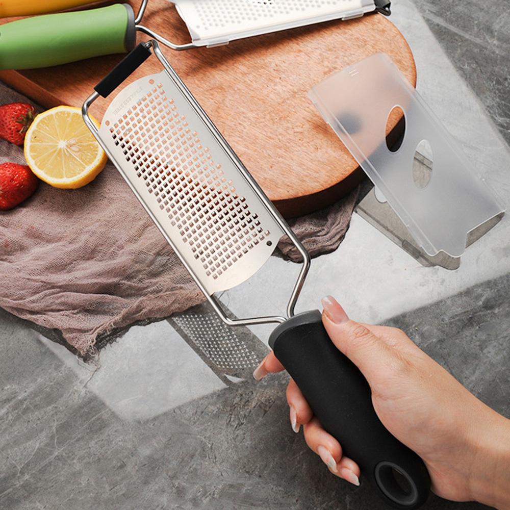 Mill Cheese Grater Stainless Steel Lemon Zester Citrus Ginger Garlic Grater Long Handle Vegetables Kitchen Tool Manual Slicer
