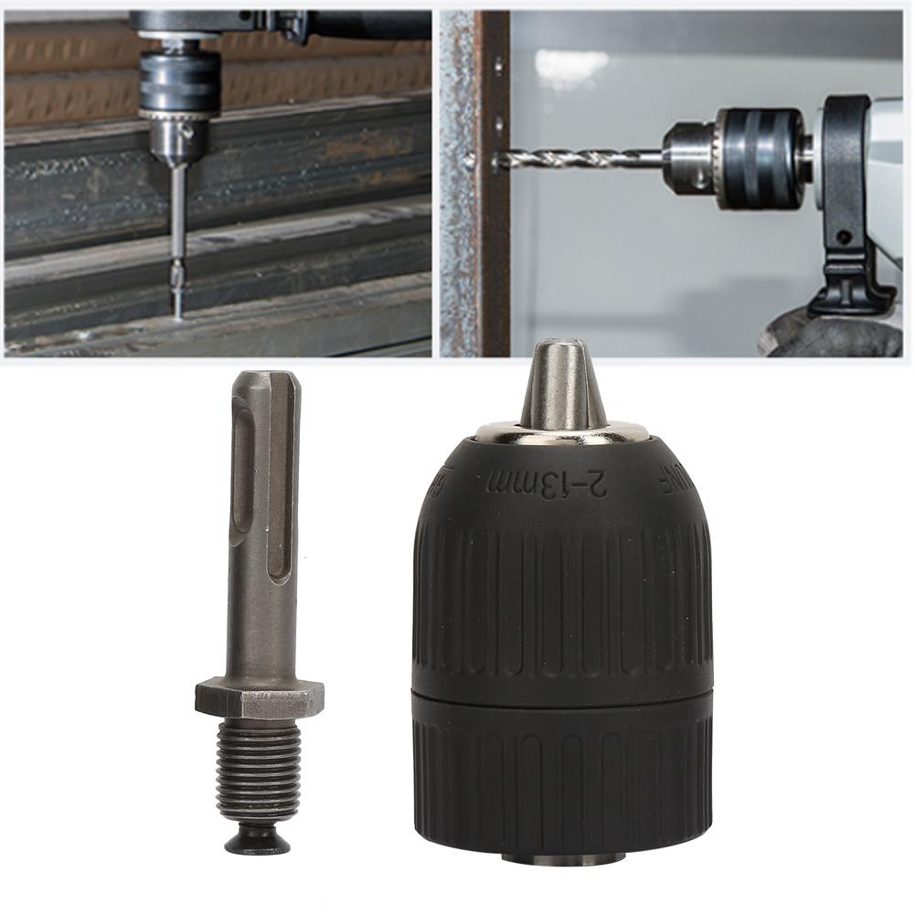 Быстрозажимной патрон для сверла 2,013 мм с адаптером-конвертером для круглого хвостовика 1220UNF+SDS
