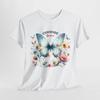 Seasonal Flowers T-Shirt | Colorful Blooms Nature Lover Tee | Butterfly Shirt