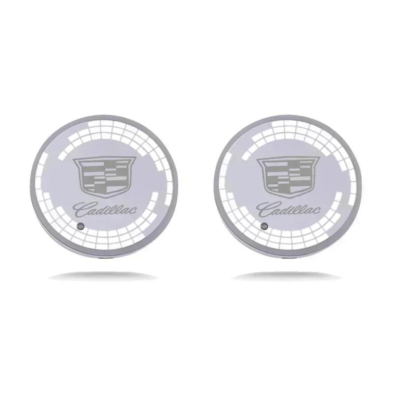 USB-зарядка Автомобильные коврики для подстаканников Подставка для чашки Умная индукционная подсветка для Cadillac Escalade ATS CTS CT4 CT5 CT6 EXT STS SLS SLR SRX XLR
