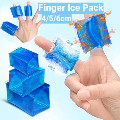 Портативный ПВХ пакет со льдом для пальцев, многофункциональный, многоразовый, холодный гель, мягкий для травм, тендинита, для ухода за ногами и телом