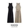 Fashion Style 2024 Summer New Arrival Women's Clothing Stylish Bow Tie Sleeveless Dress Black Dress 0661754380