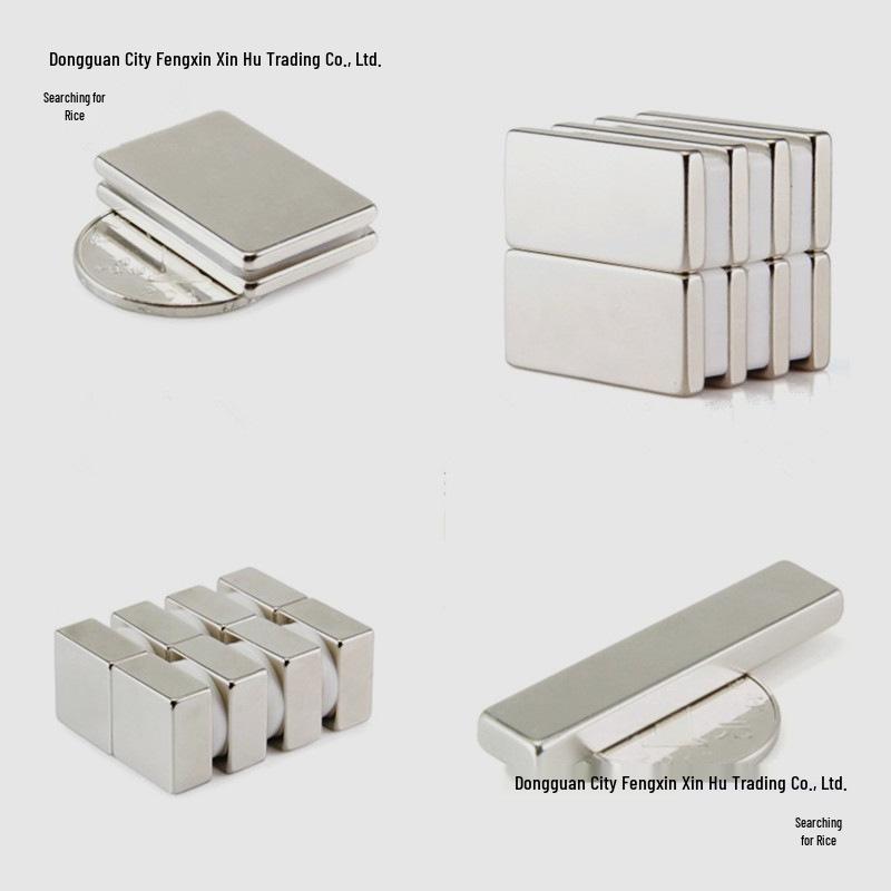 Neodymium Iron Boron Magnet Bar, 50x10x5mm Magnetic Steel Strip