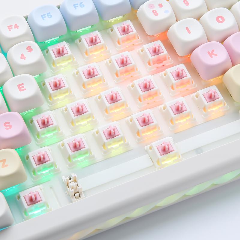 YUNZII Candy Linear Switches, Pre-Lubed 5-Pin Creamy Mechanical Switch for Hot-Swap Gaming Keyboard and MX Keycaps, 35Pcs/Pack